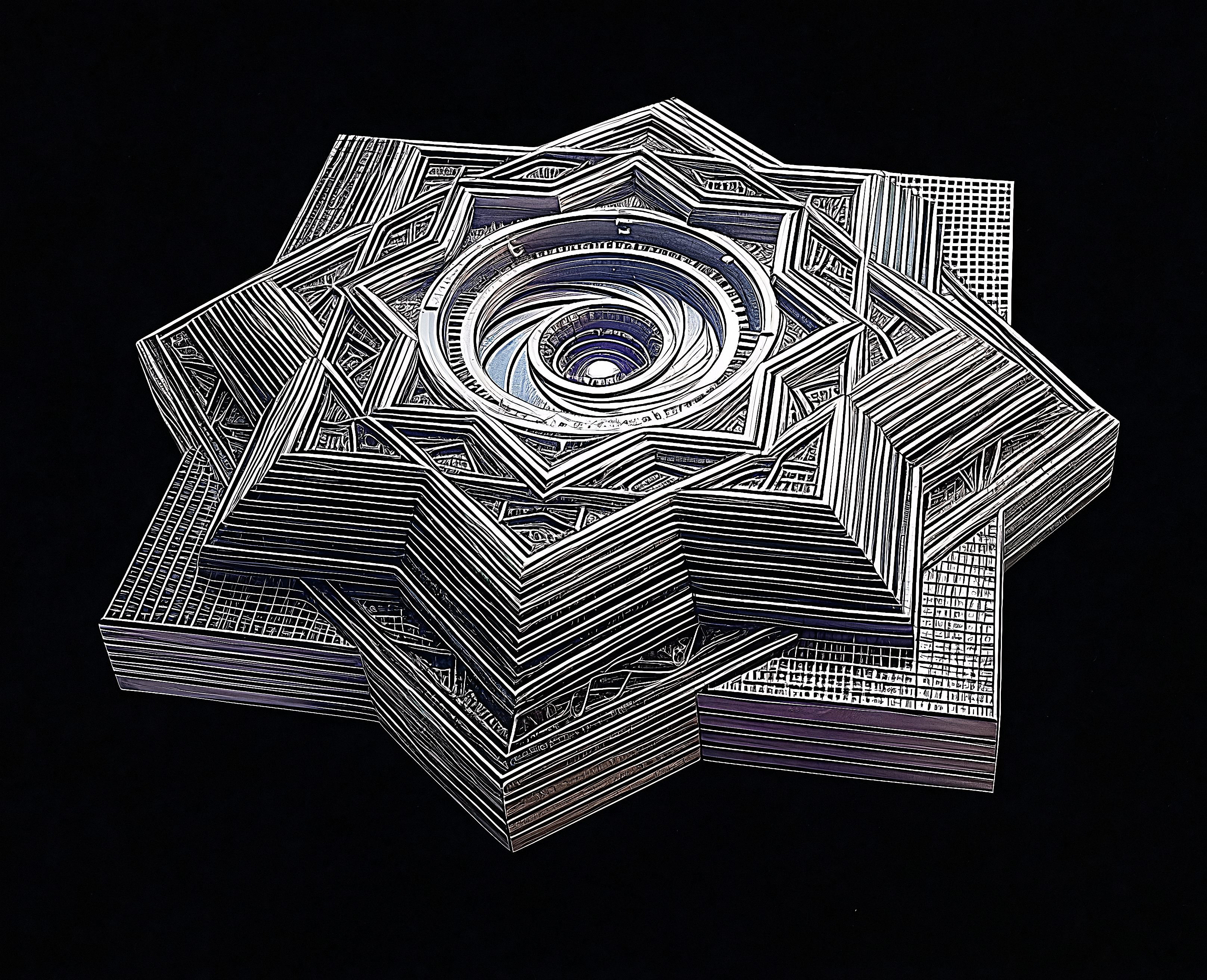 DPIF mandala — governance architecture rendered as geometric precision